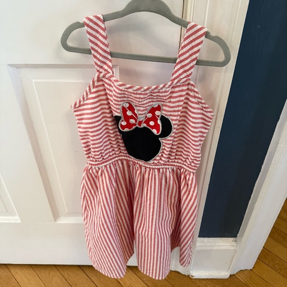 Disney Other - Disney Striped Minnie Mouse Dress in Red and White